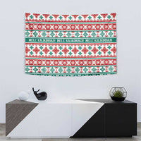 Mele Kalikimaka Hawaii Christmas Tapestry Hawaiian Quilt Pattern Style LT9 - Polynesian Pride