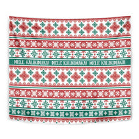 Mele Kalikimaka Hawaii Christmas Tapestry Hawaiian Quilt Pattern Style LT9 - Polynesian Pride