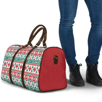 Mele Kalikimaka Hawaii Christmas Travel Bag Hawaiian Quilt Pattern Style - Polynesian Pride