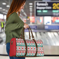 Mele Kalikimaka Hawaii Christmas Travel Bag Hawaiian Quilt Pattern Style - Polynesian Pride