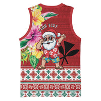 Santa Surf Mele Kalikimaka Personalized Basketball Jersey Aloha Tropical Christmas Vibes LT9 - Polynesian Pride