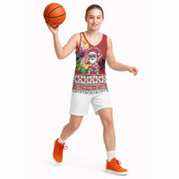 Santa Surf Mele Kalikimaka Personalized Basketball Jersey Aloha Tropical Christmas Vibes LT9 - Polynesian Pride