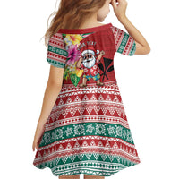 Santa Surf Mele Kalikimaka Personalized Family Matching Off Shoulder Maxi Dress and Hawaiian Shirt Aloha Tropical Christmas Vibes LT9 - Polynesian Pride