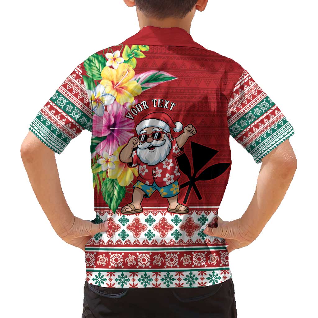 Santa Surf Mele Kalikimaka Personalized Family Matching Summer Maxi Dress and Hawaiian Shirt Aloha Tropical Christmas Vibes LT9 - Polynesian Pride