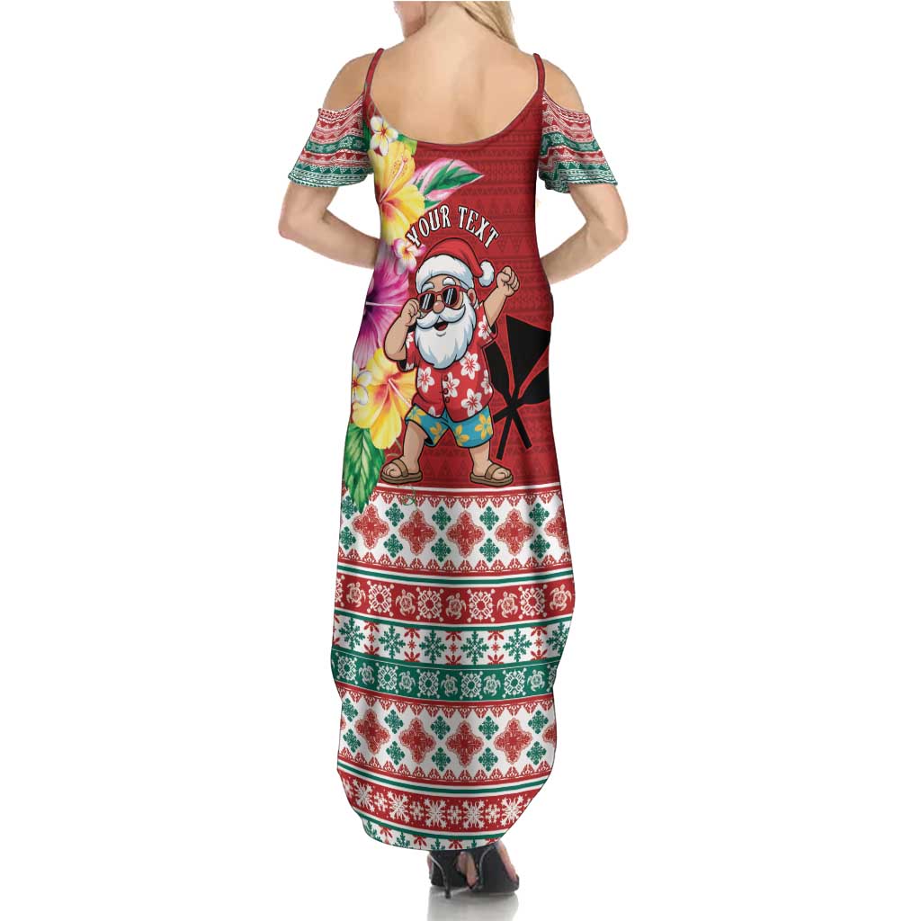 Santa Surf Mele Kalikimaka Personalized Family Matching Summer Maxi Dress and Hawaiian Shirt Aloha Tropical Christmas Vibes LT9 - Polynesian Pride