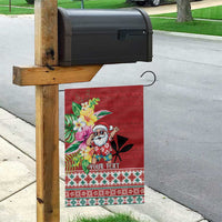Santa Surf Mele Kalikimaka Personalized Garden Flag Aloha Tropical Christmas Vibes LT9 - Polynesian Pride