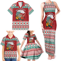 Shaka Sign Skull Mele Kalikimaka Personalized Family Matching Tank Maxi Dress and Hawaiian Shirt Hawaiian Quilt Pattern LT9 - Polynesian Pride
