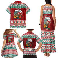 Shaka Sign Skull Mele Kalikimaka Personalized Family Matching Tank Maxi Dress and Hawaiian Shirt Hawaiian Quilt Pattern LT9 - Polynesian Pride