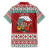 Shaka Sign Skull Mele Kalikimaka Personalized Hawaiian Shirt Hawaiian Quilt Pattern - Polynesian Pride