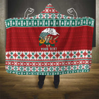Shaka Sign Skull Mele Kalikimaka Personalized Hooded Blanket Hawaiian Quilt Pattern LT9 - Polynesian Pride