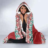 Shaka Sign Skull Mele Kalikimaka Personalized Hooded Blanket Hawaiian Quilt Pattern LT9 - Polynesian Pride