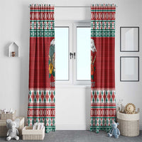 Shaka Sign Skull Mele Kalikimaka Personalized Window Curtain Hawaiian Quilt Pattern LT9 - Polynesian Pride
