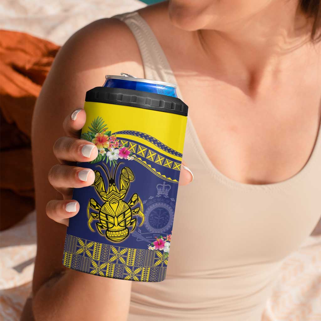 Niue Coconut Crab 4 in 1 Can Cooler Tumbler Rock of Polynesia
