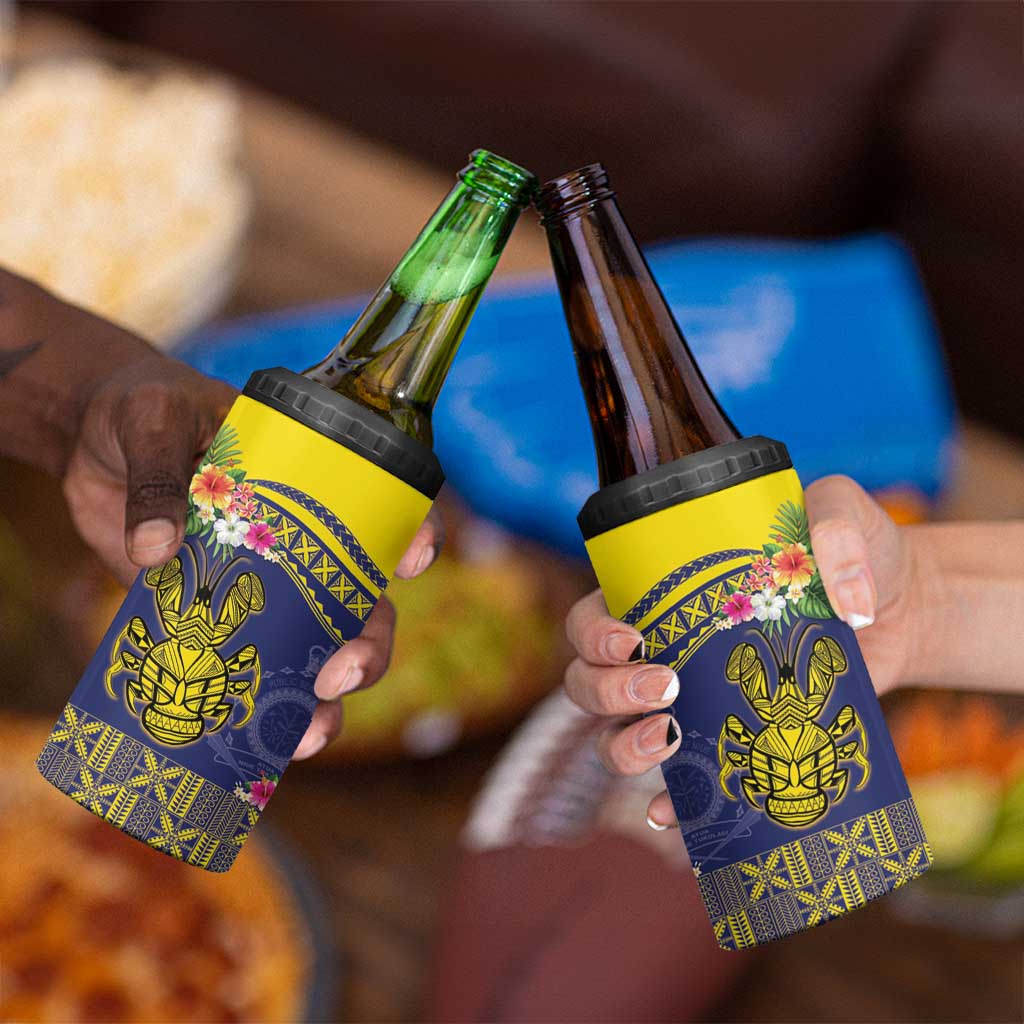 Niue Coconut Crab 4 in 1 Can Cooler Tumbler Rock of Polynesia
