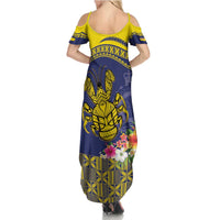 Niue Coconut Crab Family Matching Summer Maxi Dress and Hawaiian Shirt Rock of Polynesia LT9 - Polynesian Pride