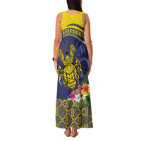 Niue Coconut Crab Family Matching Tank Maxi Dress and Hawaiian Shirt Rock of Polynesia LT9 - Polynesian Pride