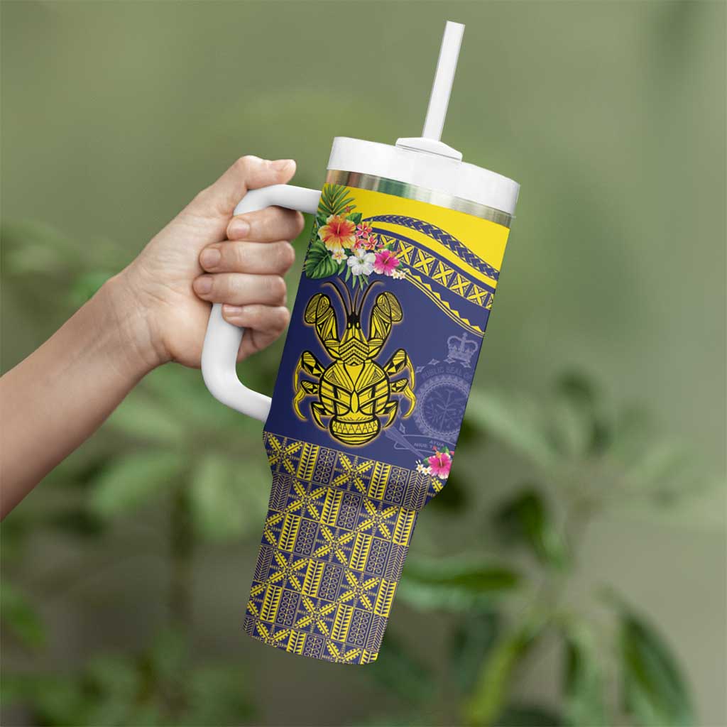 Niue Coconut Crab Tumbler With Handle Rock of Polynesia LT9 - Polynesian Pride