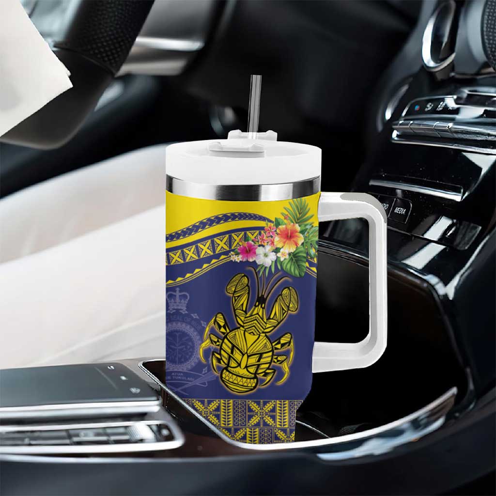 Niue Coconut Crab Tumbler With Handle Rock of Polynesia LT9 - Polynesian Pride