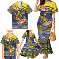 Monuina e Kilisimasi Niue Christmas Family Matching Mermaid Dress and Hawaiian Shirt Niuean Tribal Pattern LT9 - Polynesian Pride