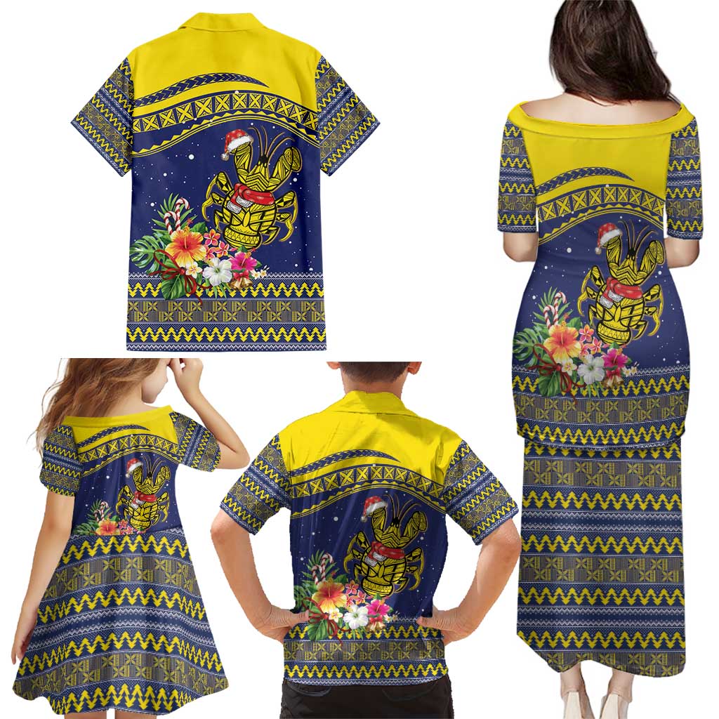 Monuina e Kilisimasi Niue Christmas Family Matching Puletasi and Hawaiian Shirt Niuean Tribal Pattern LT9 - Polynesian Pride