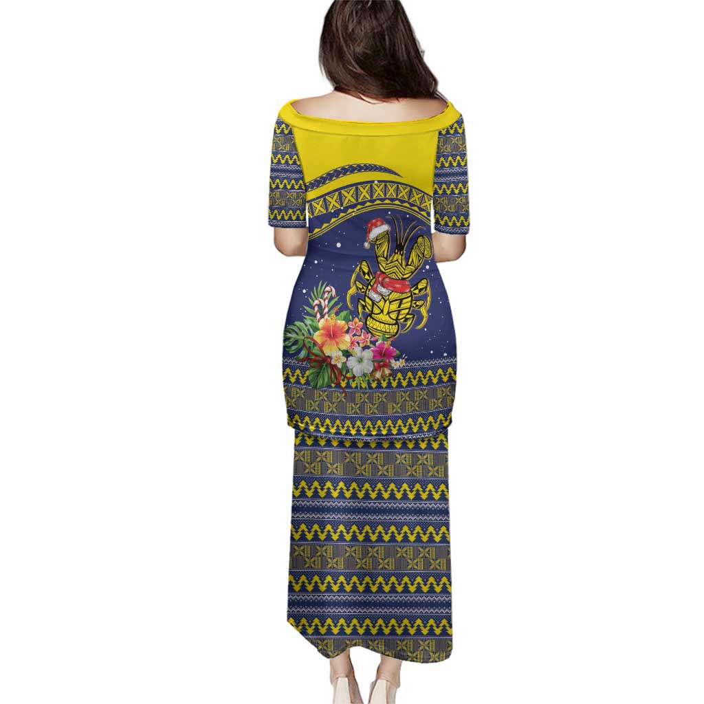 Monuina e Kilisimasi Niue Christmas Family Matching Puletasi and Hawaiian Shirt Niuean Tribal Pattern LT9 - Polynesian Pride
