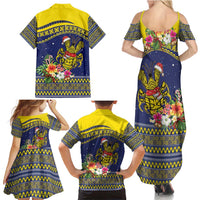 Monuina e Kilisimasi Niue Christmas Family Matching Summer Maxi Dress and Hawaiian Shirt Niuean Tribal Pattern LT9 - Polynesian Pride
