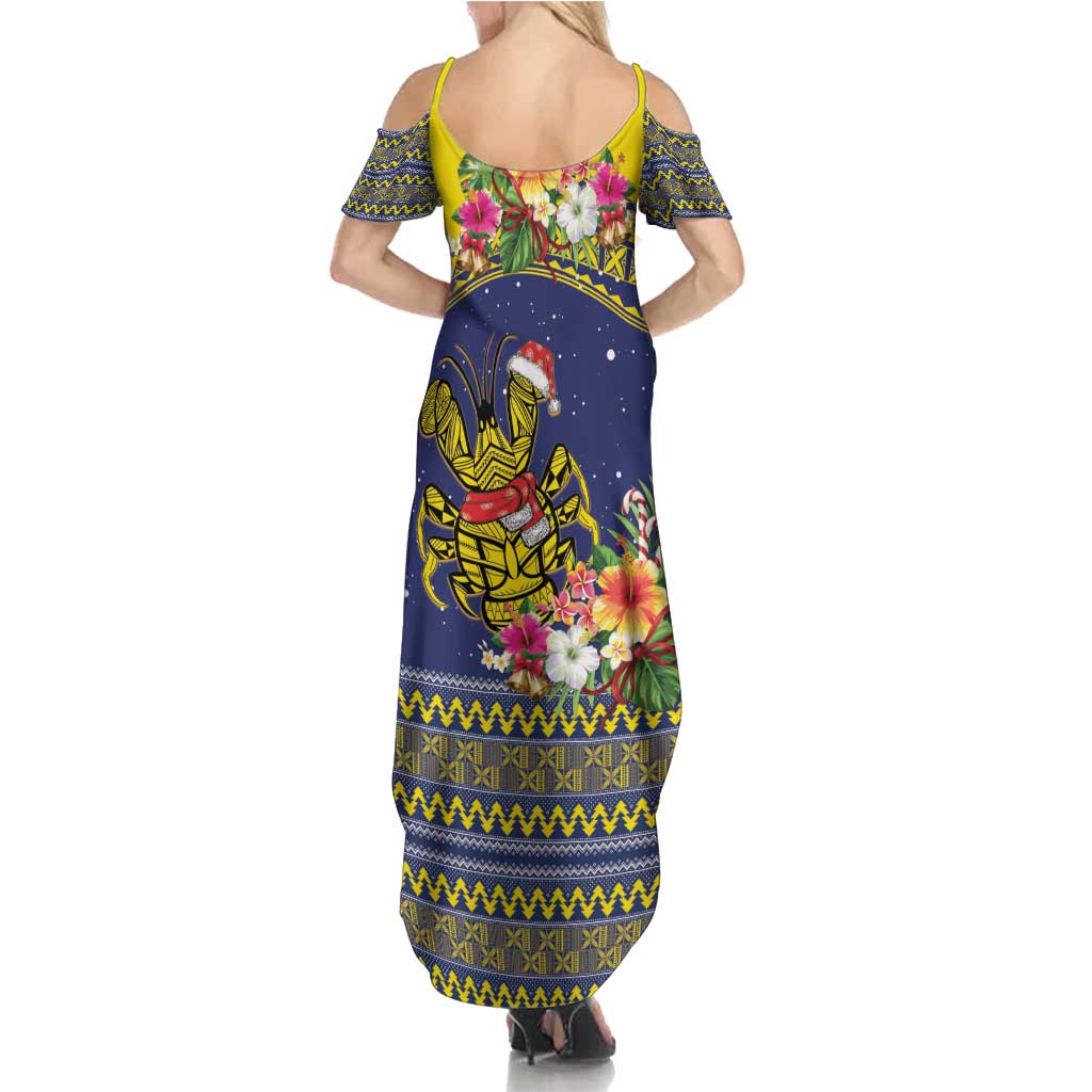 Monuina e Kilisimasi Niue Christmas Family Matching Summer Maxi Dress and Hawaiian Shirt Niuean Tribal Pattern LT9 - Polynesian Pride