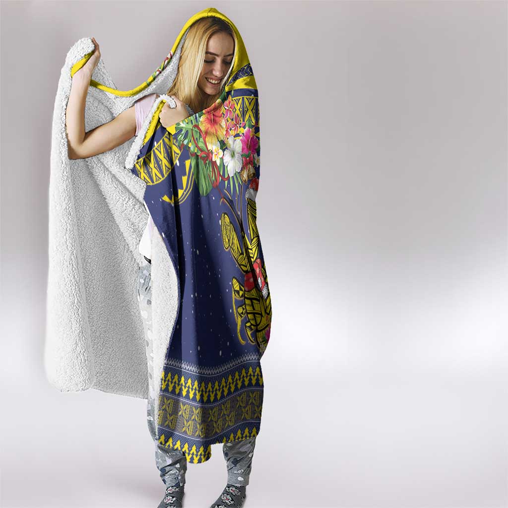 Monuina e Kilisimasi Niue Christmas Hooded Blanket Niuean Tribal Pattern LT9 - Polynesian Pride