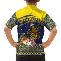 Monuina e Kilisimasi Niue Christmas Kid Hawaiian Shirt Niuean Tribal Pattern LT9 - Polynesian Pride