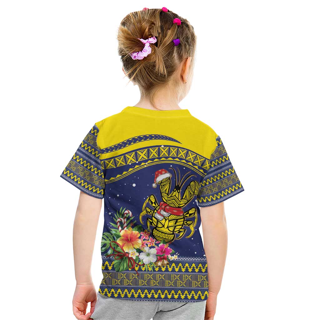 Monuina e Kilisimasi Niue Christmas Kid T Shirt Niuean Tribal Pattern