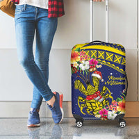 Monuina e Kilisimasi Niue Christmas Luggage Cover Niuean Tribal Pattern