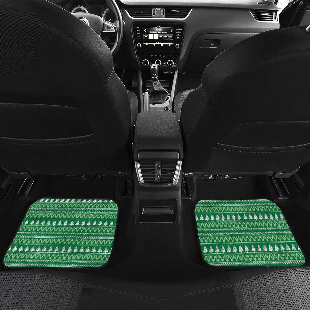 Norfolk Island Pine Tree Christmas Car Mats Coat of Arm and Polynesian Pattern