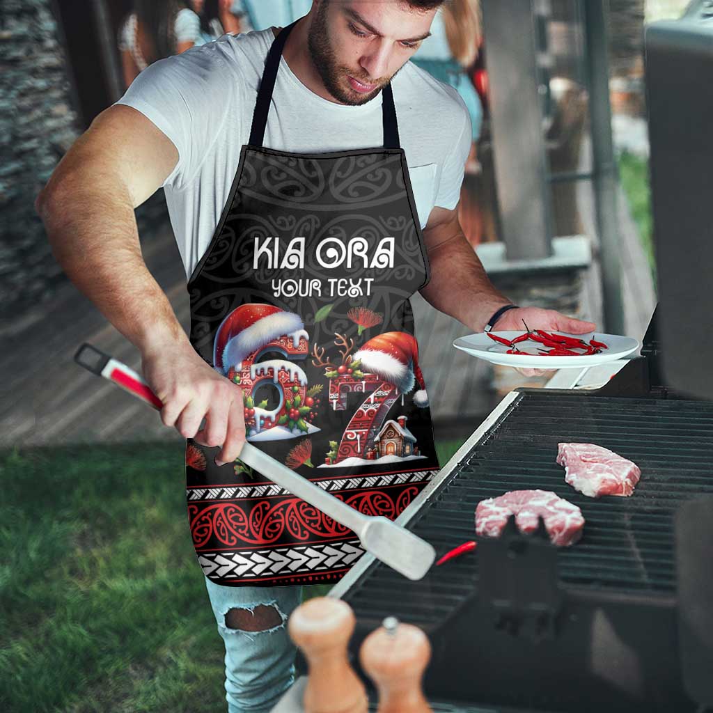 Aotearoa Six Seven Personalized Apron New Zealand Funny Christmas - Polynesian Pride
