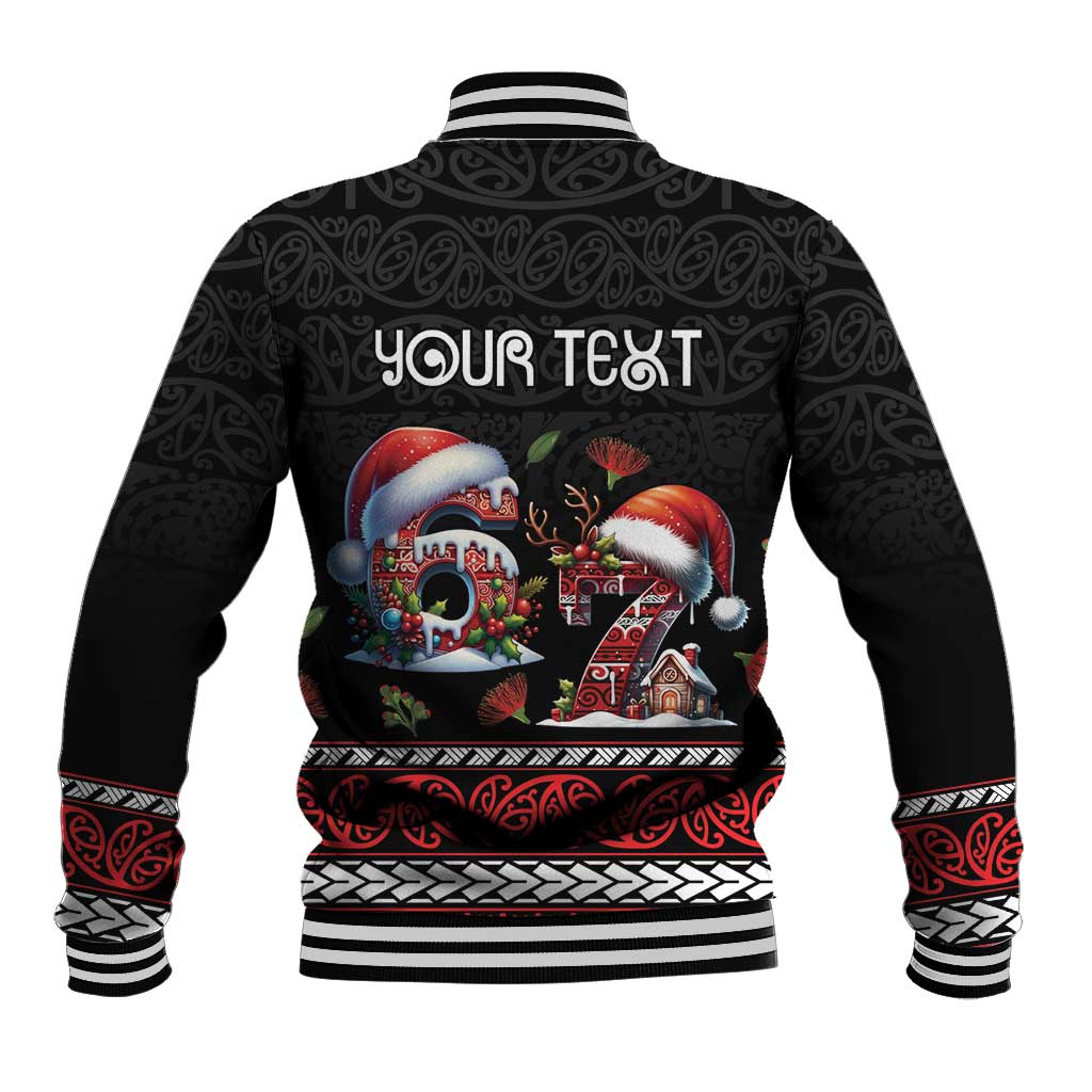 Aotearoa Six Seven Personalized Baseball Jacket New Zealand Funny Christmas - Polynesian Pride