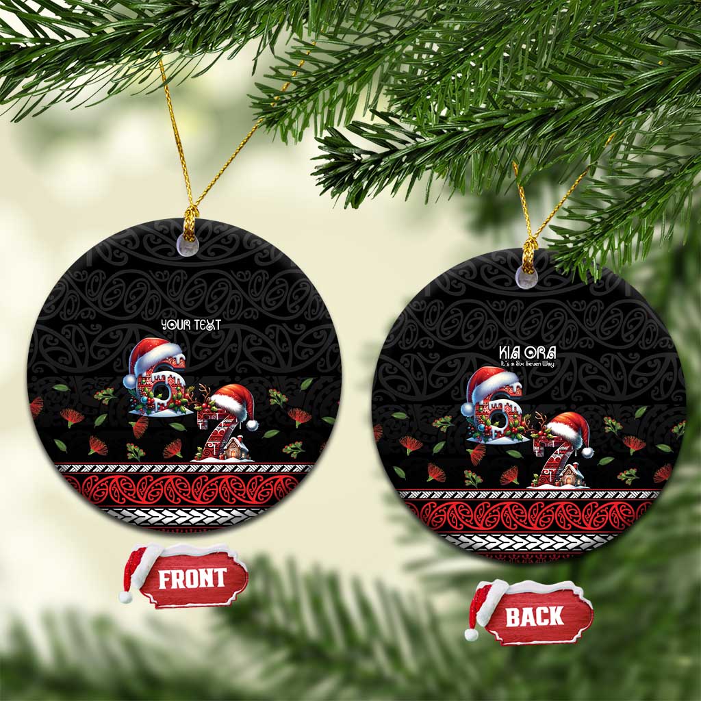 Aotearoa Six Seven Personalized Ceramic Ornament New Zealand Funny Christmas - Polynesian Pride