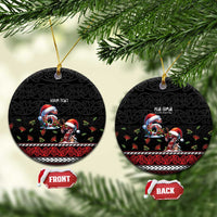 Aotearoa Six Seven Personalized Ceramic Ornament New Zealand Funny Christmas - Polynesian Pride