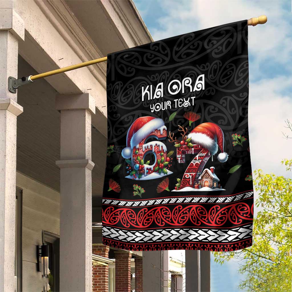 Aotearoa Six Seven Personalized Garden Flag New Zealand Funny Christmas - Polynesian Pride