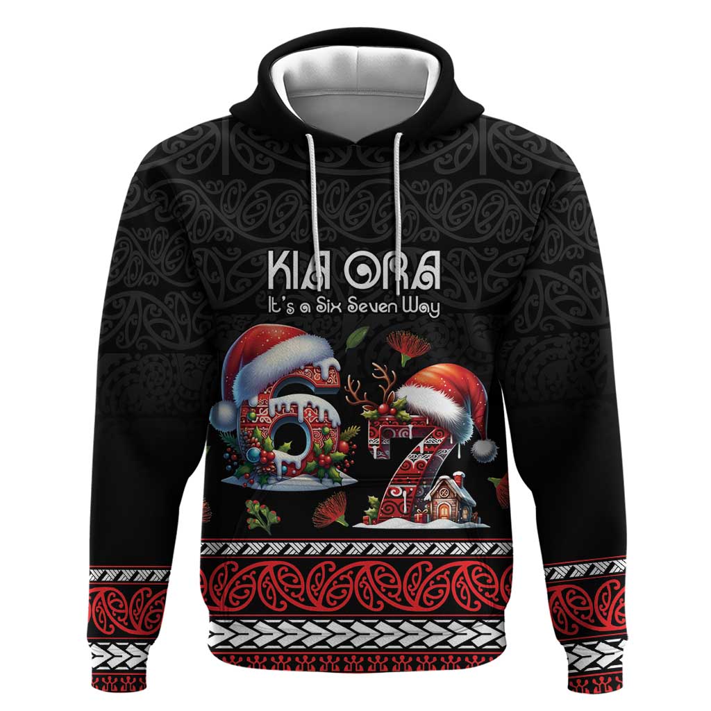 Aotearoa Six Seven Personalized Hoodie New Zealand Funny Christmas - Polynesian Pride
