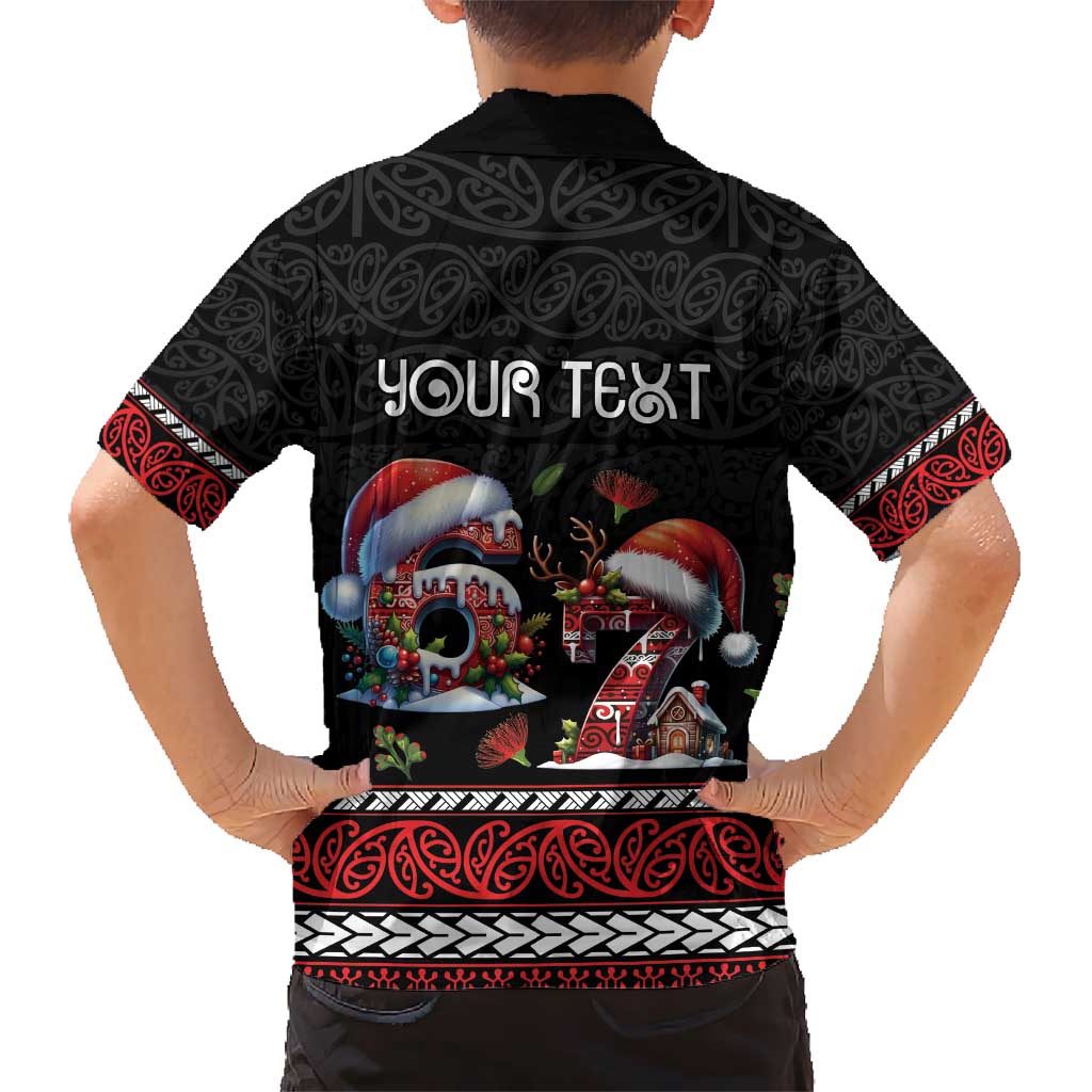 Aotearoa Six Seven Personalized Kid Hawaiian Shirt New Zealand Funny Christmas - Polynesian Pride