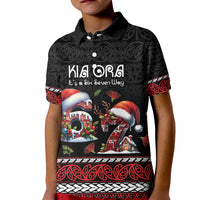 Aotearoa Six Seven Personalized Kid Polo Shirt New Zealand Funny Christmas LT9 Kid Red - Polynesian Pride