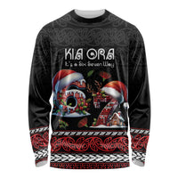 Aotearoa Six Seven Personalized Long Sleeve Shirt New Zealand Funny Christmas LT9 Unisex Red - Polynesian Pride