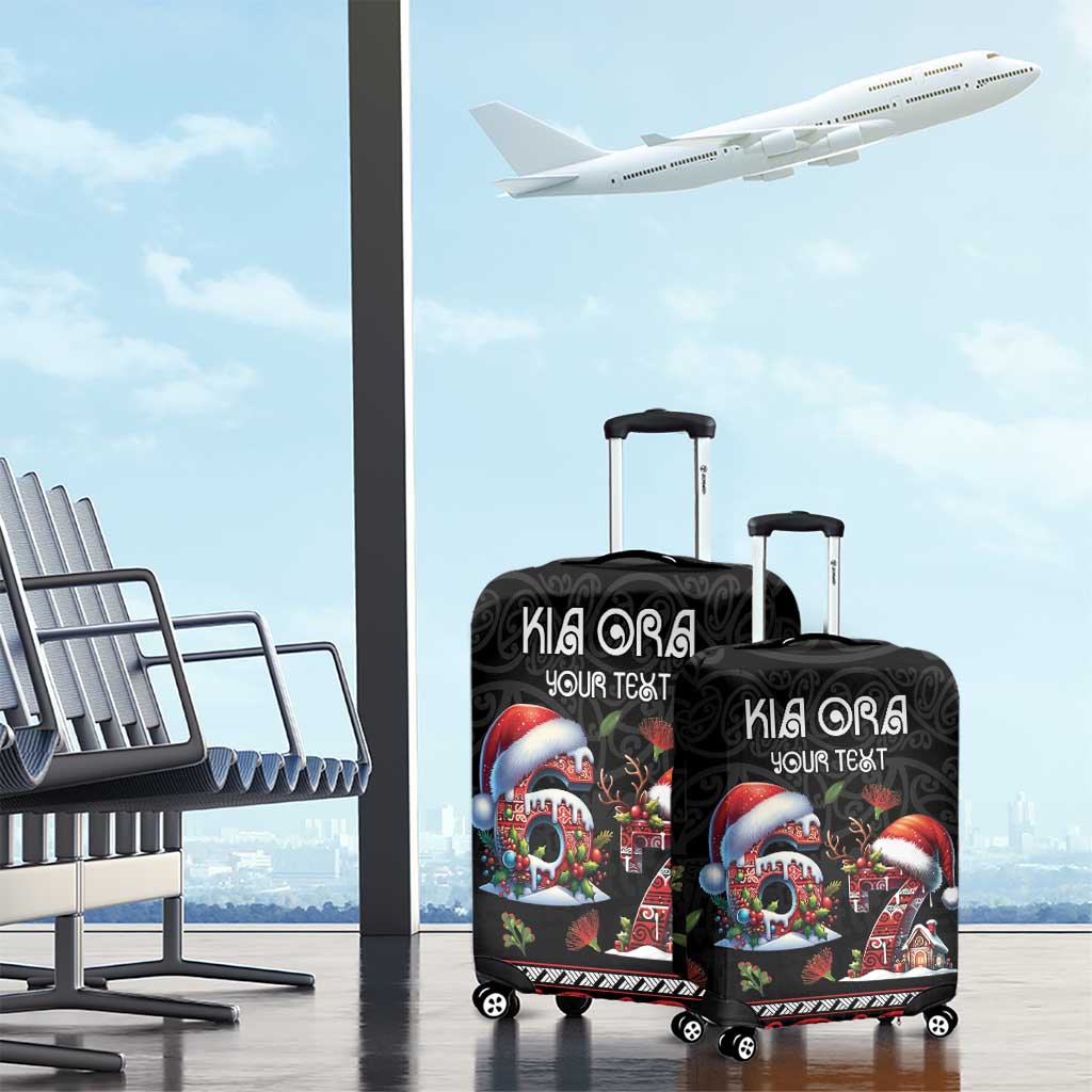 Aotearoa Six Seven Personalized Luggage Cover New Zealand Funny Christmas - Polynesian Pride