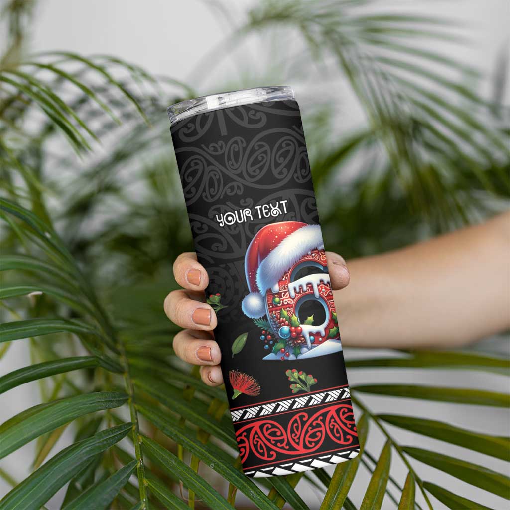 Aotearoa Six Seven Personalized Skinny Tumbler New Zealand Funny Christmas LT9 - Polynesian Pride