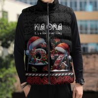Aotearoa Six Seven Personalized Sleeveless Puffer Jacket New Zealand Funny Christmas - Polynesian Pride