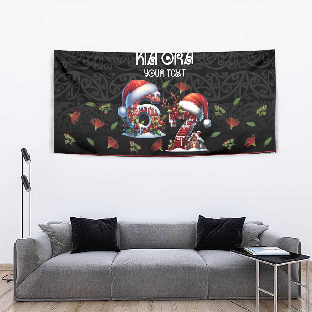 Aotearoa Six Seven Personalized Tapestry New Zealand Funny Christmas - Polynesian Pride