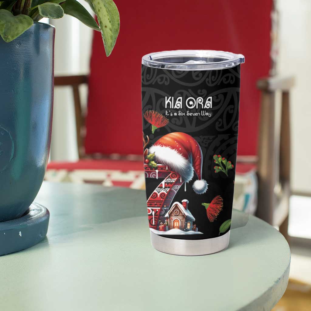 Aotearoa Six Seven Personalized Tumbler Cup New Zealand Funny Christmas - Polynesian Pride