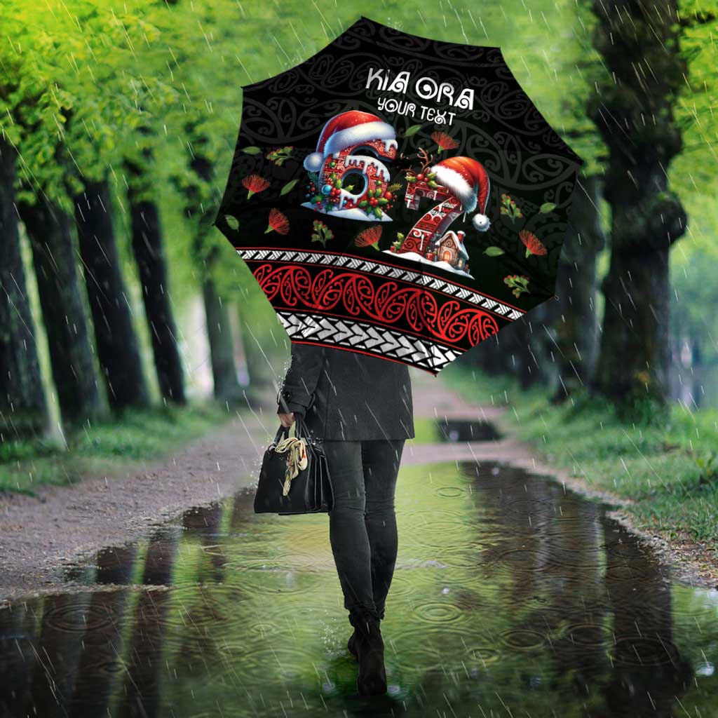 Aotearoa Six Seven Personalized Umbrella New Zealand Funny Christmas - Polynesian Pride