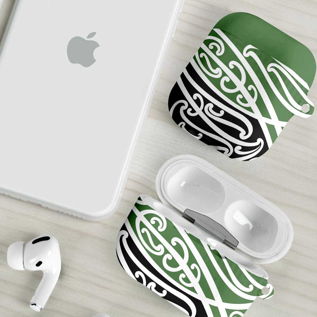 Green Fern New Zealand Kowhai Ngutukak AirPods Case LT9 - Polynesian Pride