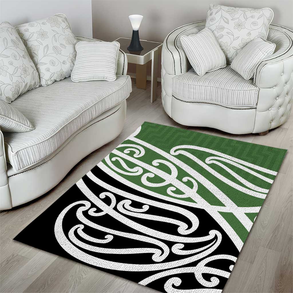 Green Fern New Zealand Kowhai Ngutukak Area Rug - Polynesian Pride