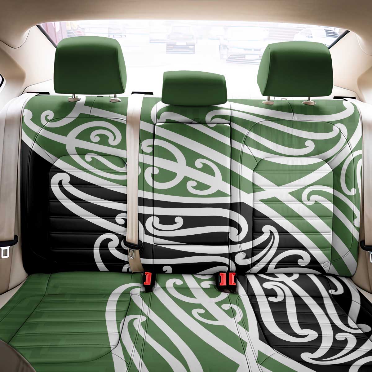 Green Fern New Zealand Kowhai Ngutukak Back Car Seat Cover LT9 - Polynesian Pride